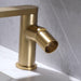 Single Handle Single Hole Bathroom Faucet in Brushed Gold/Black - ParrotUncle