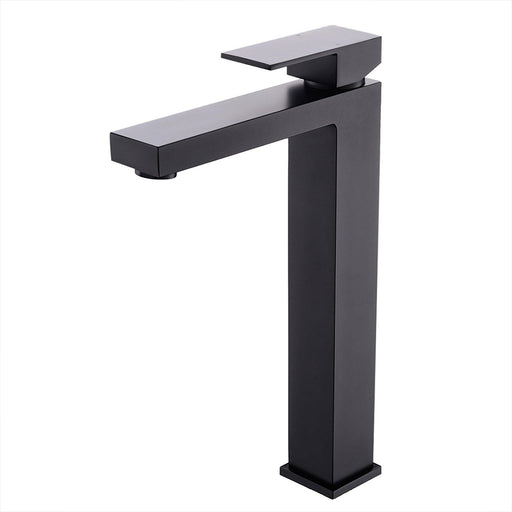 Single-Handle Single-Hole Bathroom Faucet with Spot Resistant in Matte Black - ParrotUncle