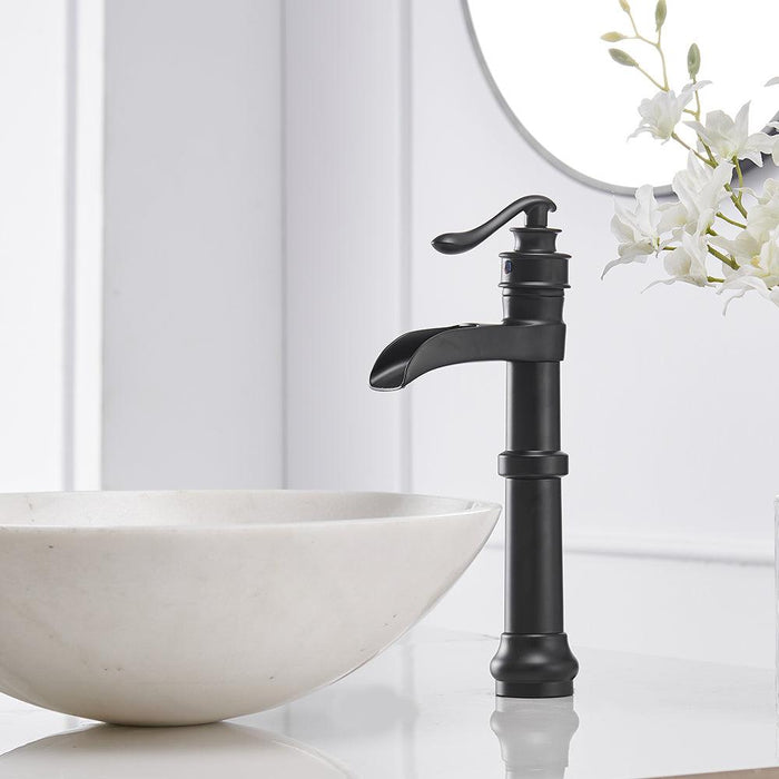 Single Handle Vessel Sink Nickel Bathroom Faucet - ParrotUncle