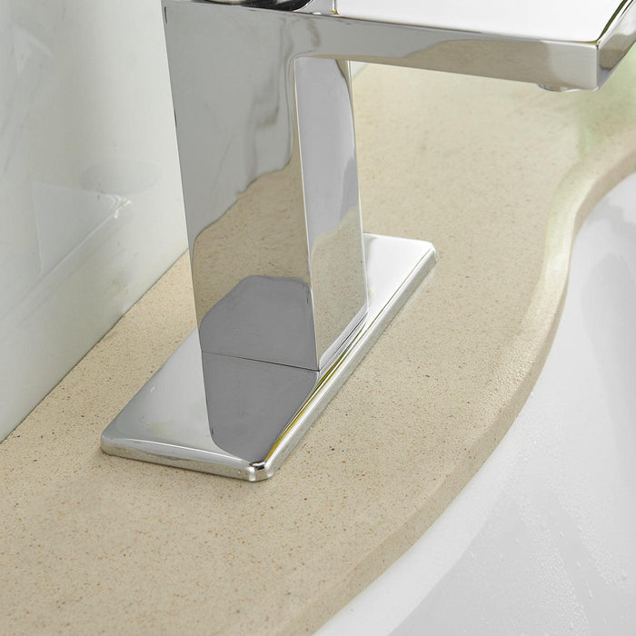 Single Hole Single-Handle Low-Arc Bathroom Faucet in Matte Black - ParrotUncle