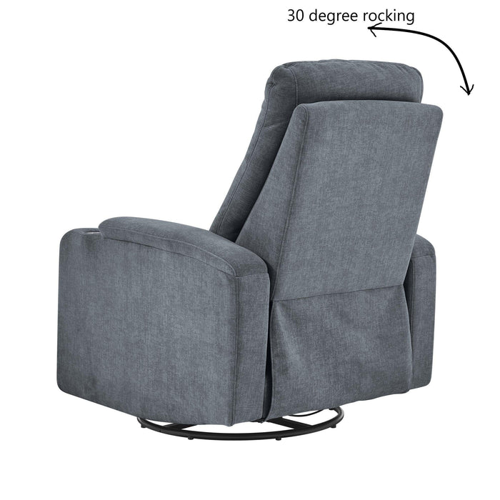 Swing Arm Electric Recliner Living Room Sofa - ParrotUncle