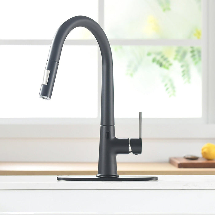 Touchless Automatic Motion Sensor Pull Down Sprayer Sink Kitchen Faucet - ParrotUncle