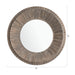 Traditional Round Decorative Wood Farmhouse Wall Mirror - ParrotUncle