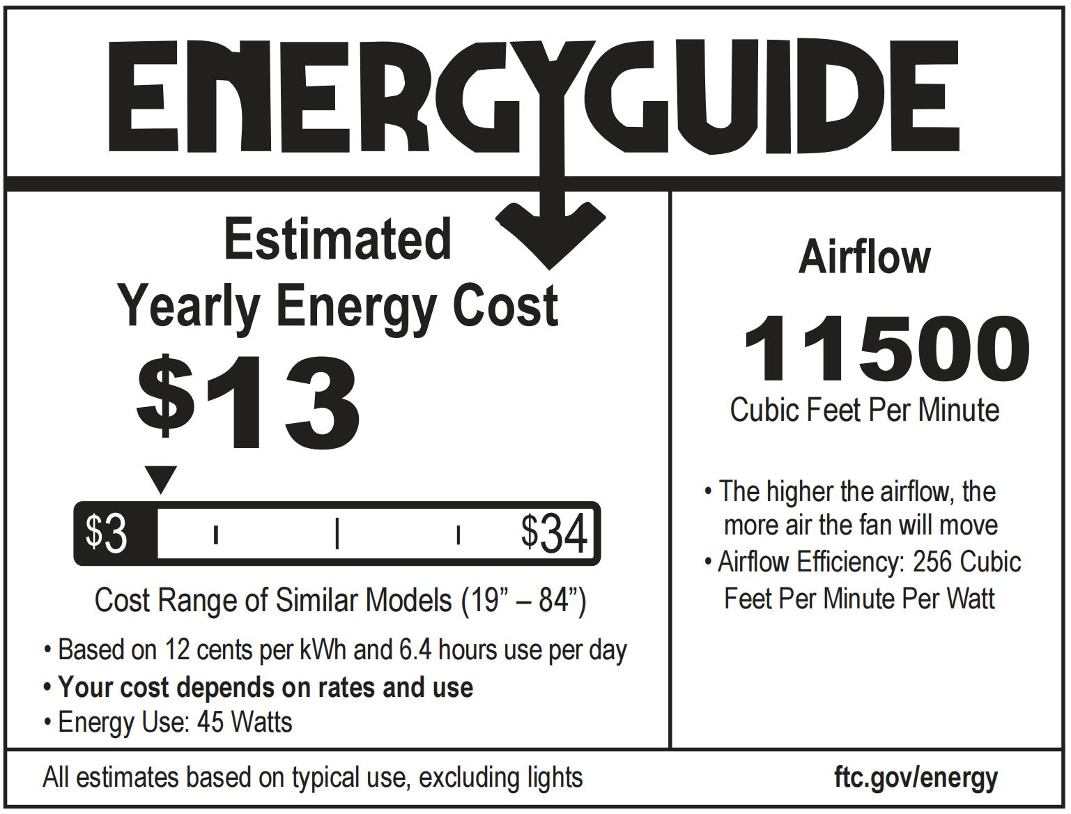 Ventilador de techo extra grande de 84 pulgadas y 100 pulgadas con control remoto