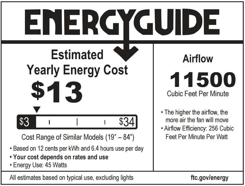 84 Inch 100 Inch Silent Storm Extra Large Ceiling Fan with Remote Control