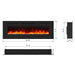 Wall Electric Fireplace with Remote Control and Touch Screen in 13 Flame Colors and Base Lights - ParrotUncle