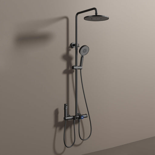 Wall Mounted Thermostatic Bathroom Shower Set with LED Digital Display - ParrotUncle