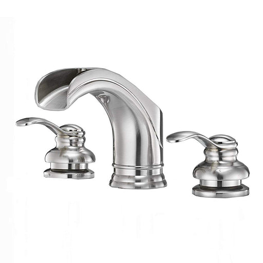 Waterfall 8-16 Inch 3 Holes 2 Handles Widespread Bathroom Faucet - ParrotUncle