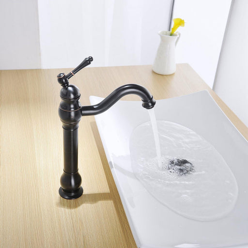 Waterfall Single-Handle Bathroom Faucet With Pop-up Drain Assembly - ParrotUncle