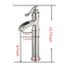 Waterfall Single Hole Single Handle Bathroom Vessel Sink Faucet in Brush Nickel - ParrotUncle