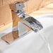 Waterfall Single Hole Single-Handle Low-Arc Bathroom Faucet in Polished Chrome - ParrotUncle