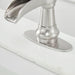 Waterfall Single Hole Single-Handle Low-Arc Bathroom Faucet With Pop-up Drain Assembly - ParrotUncle
