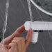 White Digital Display 30cm Pull-out Bathroom Faucet - ParrotUncle