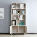 Wooden 8-shelf Storage Bookshelves Standard Display Bookcase - ParrotUncle