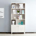 Wooden 8-shelf Storage Bookshelves Standard Display Bookcase - ParrotUncle