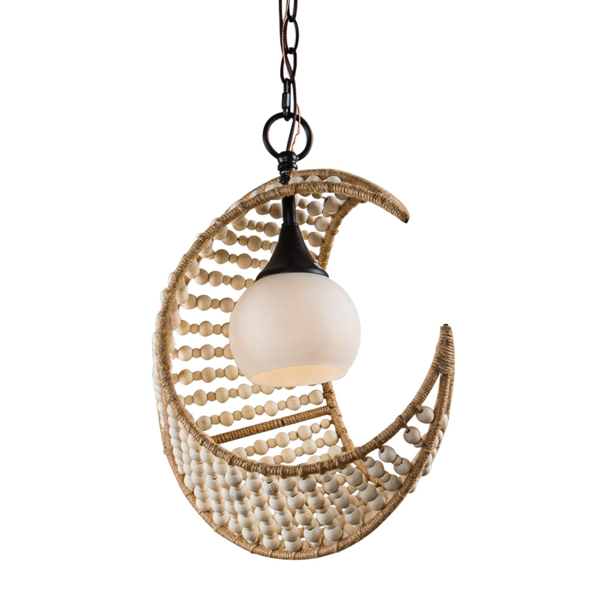 1-Light Farmhouse Boho Pendant Lighting - ParrotUncle