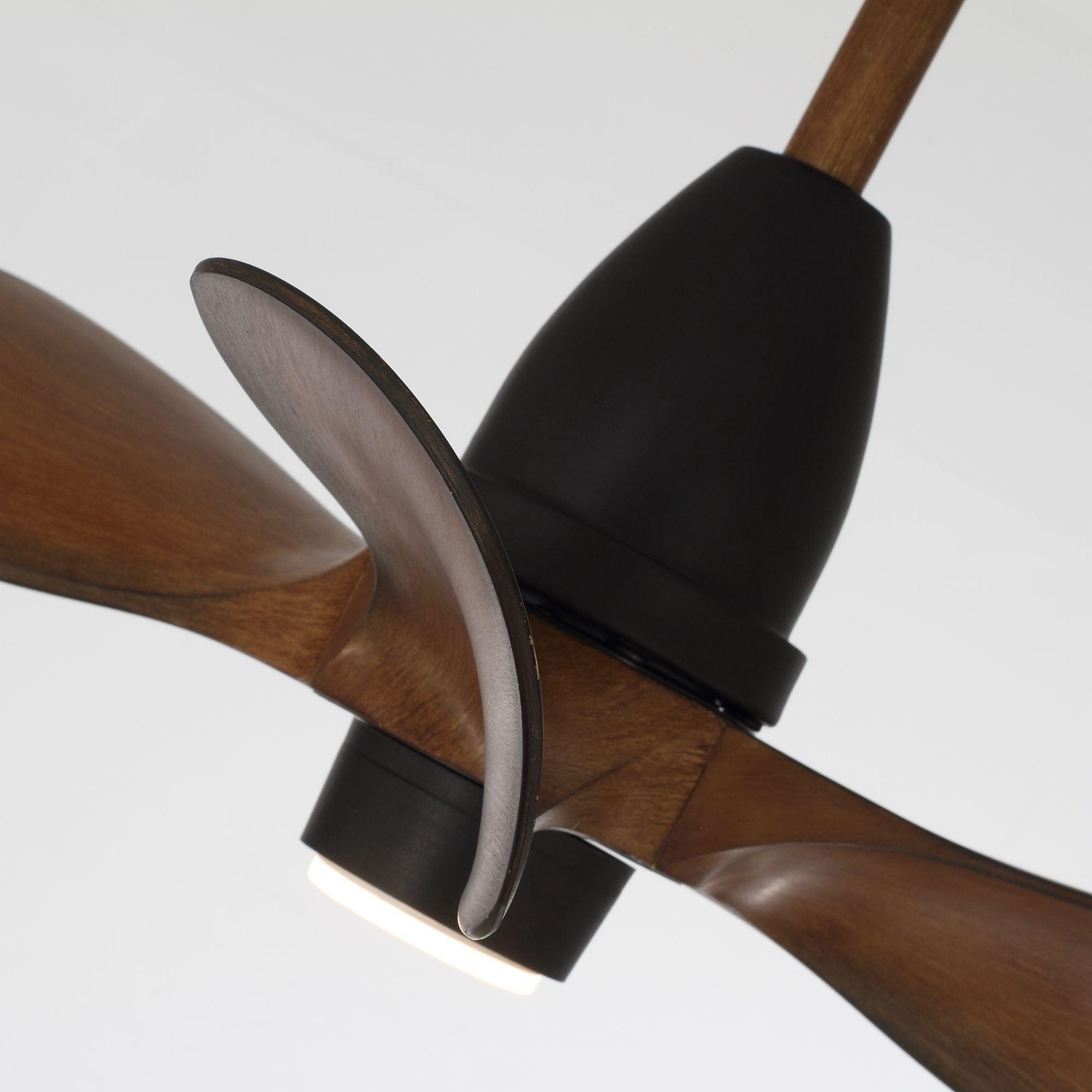 28" Kwang Rustic DC Motor Downrod Mount Reversible Ceiling Fan with LED Lighting and Remote Control - ParrotUncle