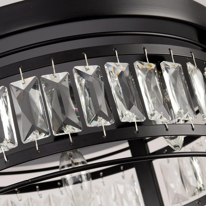 3-Light Modern Crystal Flush Mount Ceiling Light - ParrotUncle