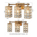 3-Light Modern Crystal Vanity Wall Sconce Light - ParrotUncle