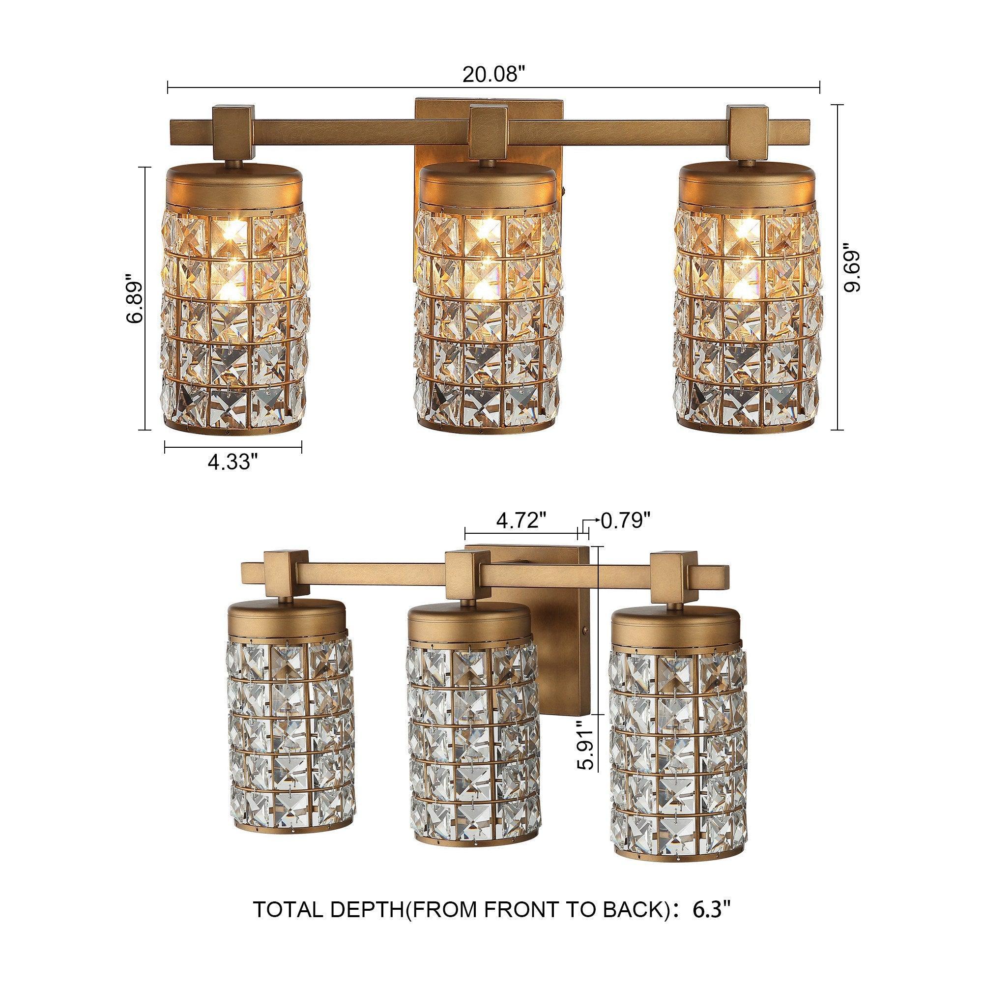 3-Light Modern Golden Wall Light - ParrotUncle