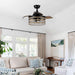 36" Bangaiore Farmhouse Downrod Mount Ceiling Fan with Lighting and Remote Control - ParrotUncle