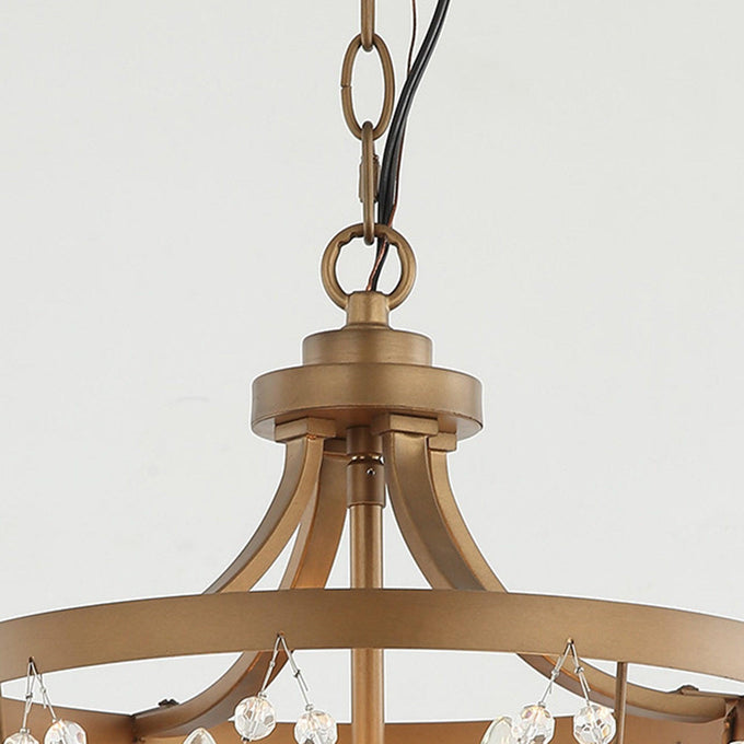4-Light Rustic Saddlebrown Pendant Lighting - ParrotUncle