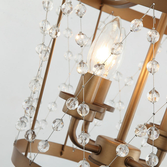 4-Light Rustic Saddlebrown Pendant Lighting - ParrotUncle