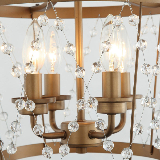 4-Light Rustic Saddlebrown Pendant Lighting - ParrotUncle