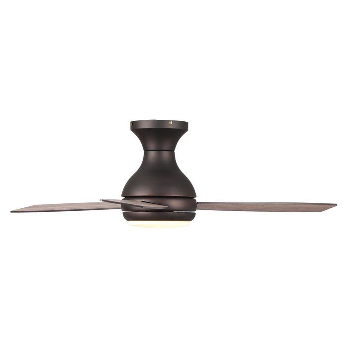 48" Beckette Modern Flush Mount Reversible Ceiling Fan with Lighting and Remote Control - ParrotUncle
