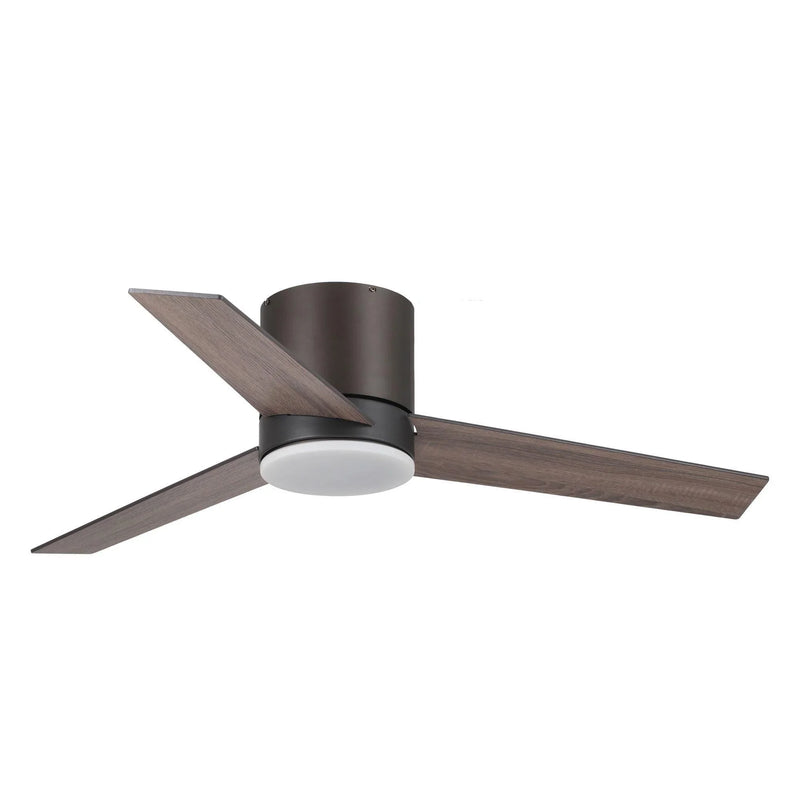 Ventilador de techo reversible empotrable Kielah Farmhouse de 48", con iluminación y control remoto