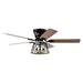 52" Brisbane Modern Flush Mount Reversible Ceiling Fan with Lighting and Remote Control - ParrotUncle
