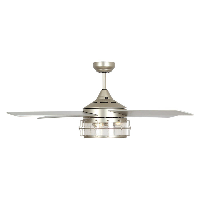 52" Celentano Farmhouse Downrod Mount Reversible Ceiling Fan with Lighting and Remote Control - ParrotUncle