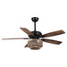 52" Godavari Farmhouse Downrod Mount Reversible Ceiling Fan with Lighting and Remote Control - ParrotUncle