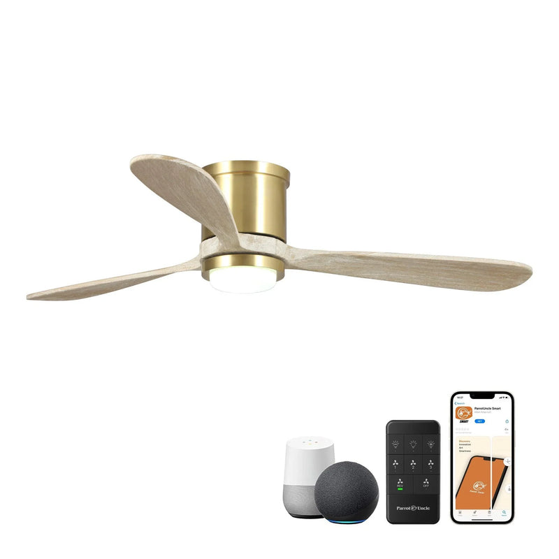 Ventilador inteligente Mayna de 52" con luz LED