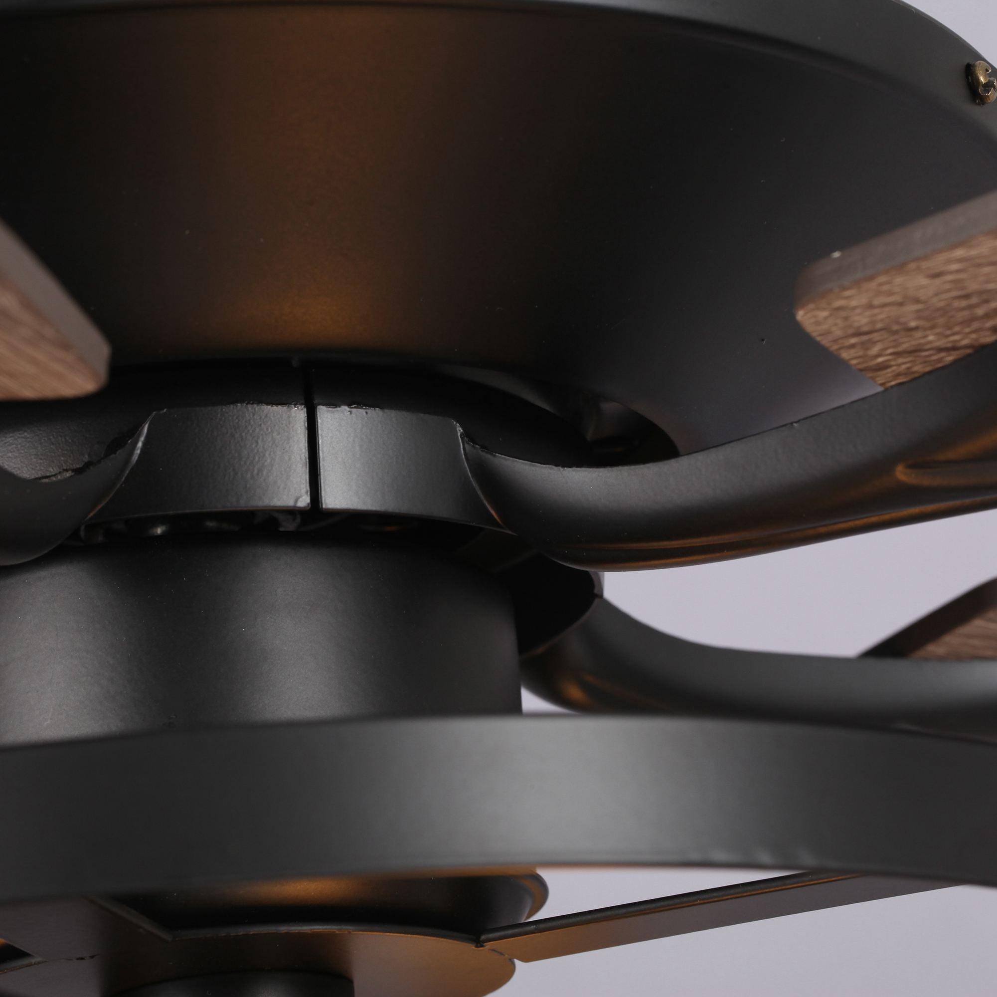 52" Wisner Industrial Downrod Mount Reversible Ceiling Fan with Lighting and Remote Control - ParrotUncle