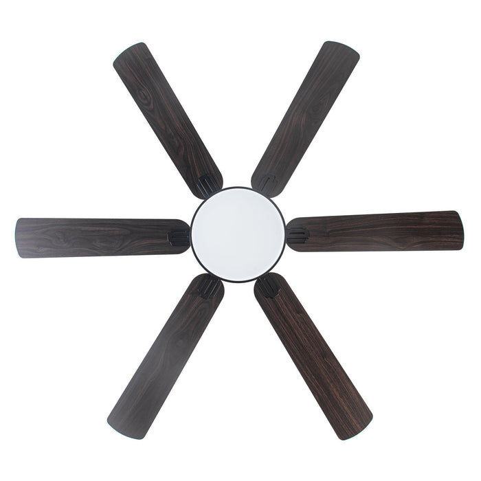 60" Modern DC Motor Downrod Mount Reversible Ceiling Fan with Lighting and Remote Control - ParrotUncle