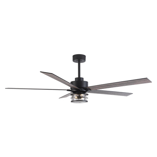 65" Modern DC Motor Downrod Mount Reversible Ceiling Fan with Lighting and Remote Control - ParrotUncle