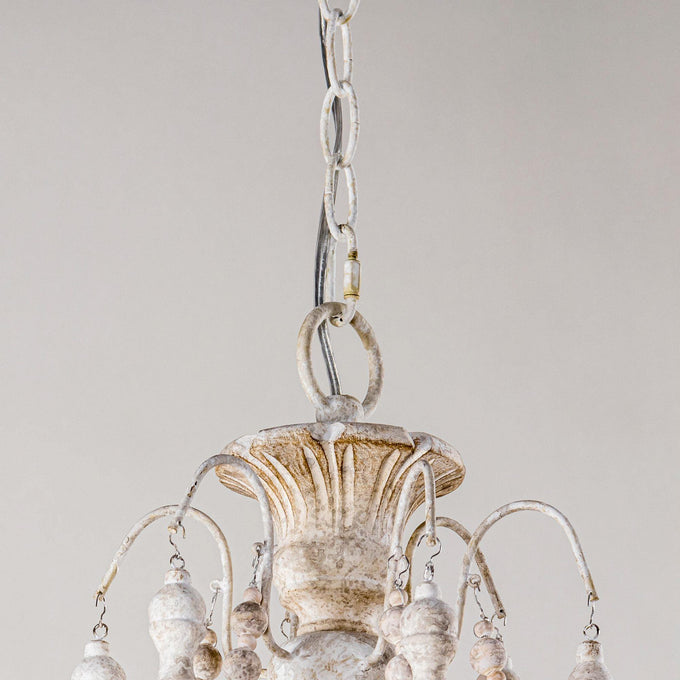 Billiter 6-Light Wood Gray Chandelier - ParrotUncle