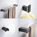 Black 4-Piece Bathroom Hareware Set with Towel Toilet Paper Holder - ParrotUncle