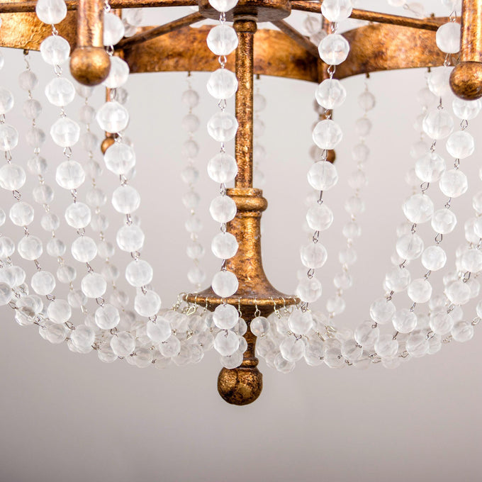 Chappell 8-Light Rustic Gold Candle Style Empire Chandelier - ParrotUncle