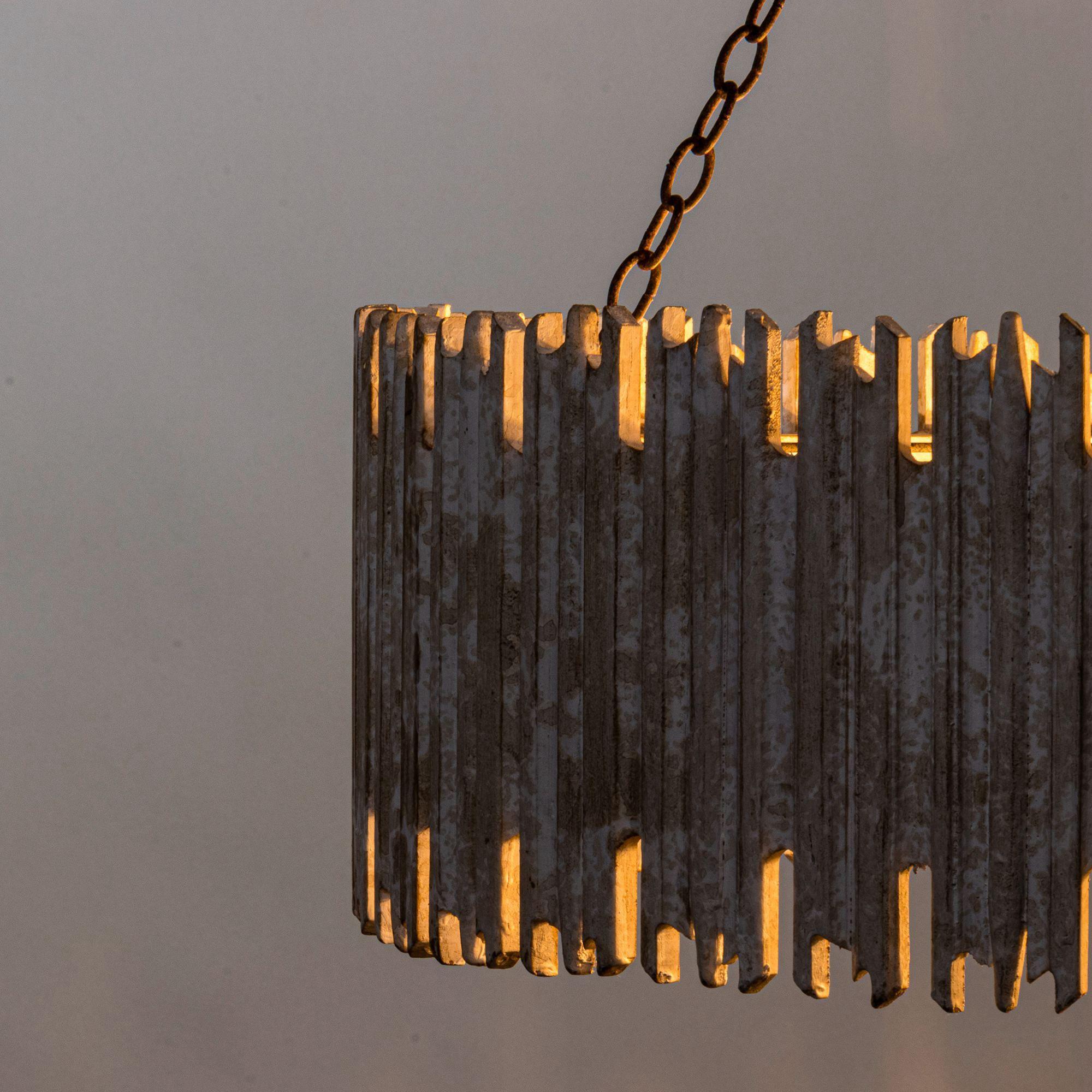 Chouinard 3-Light Natural Wooden Drum Chandelier - ParrotUncle