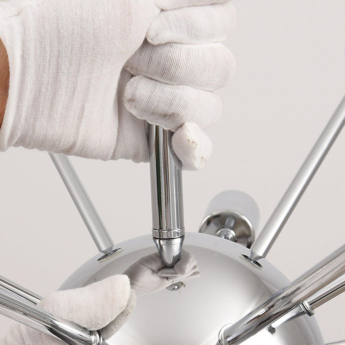 Cordell 18-Light Chrome Sputnik Sphere Chandelier - ParrotUncle