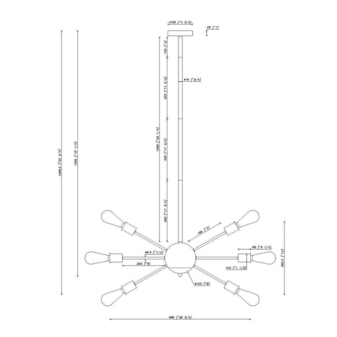 Cordell 18-Light Chrome Sputnik Sphere Chandelier - ParrotUncle