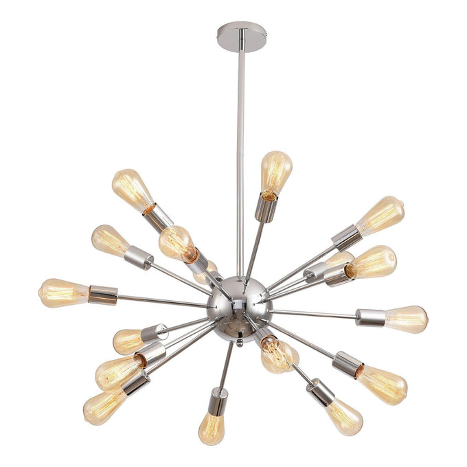 Cordell 18-Light Chrome Sputnik Sphere Chandelier - ParrotUncle