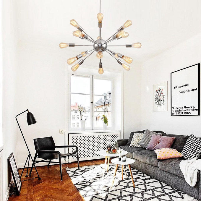 Cordell 18-Light Chrome Sputnik Sphere Chandelier - ParrotUncle