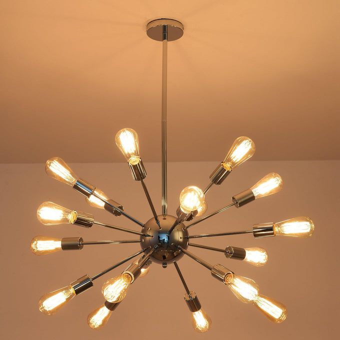 Cordell 18-Light Chrome Sputnik Sphere Chandelier - ParrotUncle