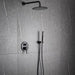Croma Single-Handle 1-Spray High Pressure Handheld Shower and Round Head Shower - ParrotUncle