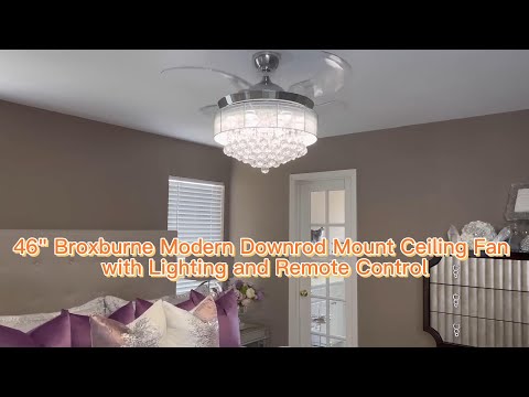 Modern Downrod Mount Ceiling Fan