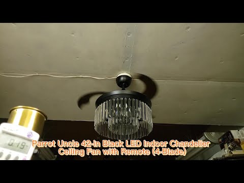 Ventilador de techo de cristal moderno de 42