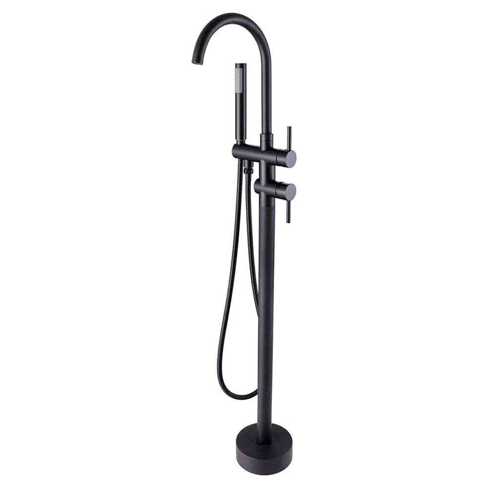 Kebo Double Handle Floor Mounted Clawfoot Tub Faucet - ParrotUncle